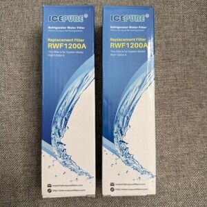 ICEPURE‎ RWF1200A Refrigerator Water Filter Replacement NSF Cert New (set of 2)